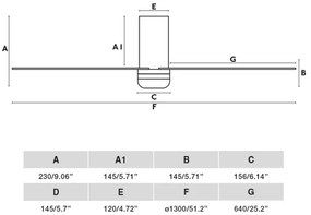 FARO 33829-1TW-LED Dimmelhető ventilátor PUNT TUB M LED/18W/230V 3000/4200/6500K + távirányító