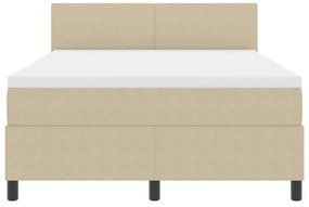 Boxspring Ágy matraccal és LED világítással Zöld Szürke 140x200 cm Bársony Szövet
