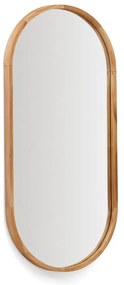 Fali tükör tömörfa kerettel 45x95 cm Magda – Kave Home
