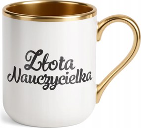 Prémium bögre Arany Tanárnő Pedagógusnap Ajándék