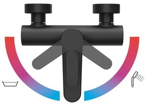 Ravak X070185 - PURI kádcsaptelep, fekete