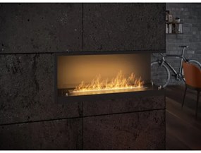 InFire - Sarok BIO kandalló 110x45 cm 3kW fekete