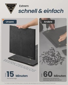 SONGMICS HOME Snapsemble TV-állvány és Tálalószekrény LED-del, KADIN, Fekete
