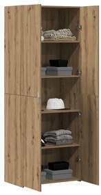 Artisan Oak Magas Tároló 70x42.5x185 cm Mérnöki fa