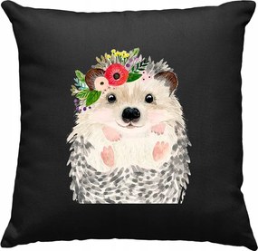 Süni párna Süni Kedves Virágok 2 Fekete