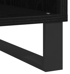 Rekordszekrény Fekete tölgy 84.5x38x90 cm Mérnöki faforgács
