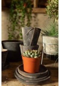 3 db szürke terrakotta virágcserép - Esschert Design