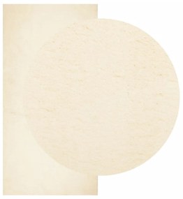 HUARTE krémszínű rövid szálú puha és mosható szőnyeg 100x200 cm