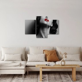 Kép - vörös rúzsos nő portréja (90x60 cm)