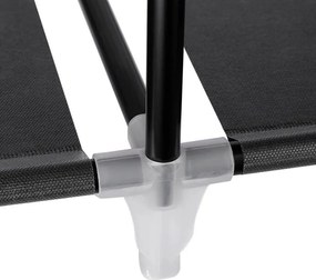 Věšák 150x45x175cm, kov, černá, AST-E1012 BK