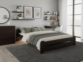 Emily ágy 140x200 cm, diófa Ágyrács: Ágyrács nélkül, Matrac: Matrac nélkül