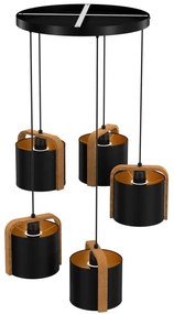 Csillár zsinóron JONKO 5xE27/60W/230V