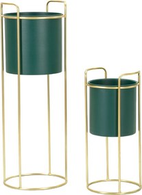 Fém kaspó szett 2 db-os ø 24 cm Grent Slim – Mauro Ferretti