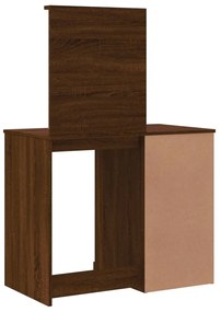 világosbarna tölgy fésülködőasztal LED-lámpákkal 90x42x132,5 cm