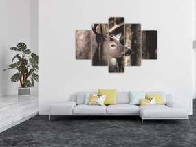 Kép - Szarvas az erdőben (150x105 cm)