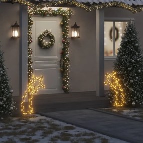 karácsonyi hullócsillag fénydekoráció cövekekkel 115 LED 89 cm