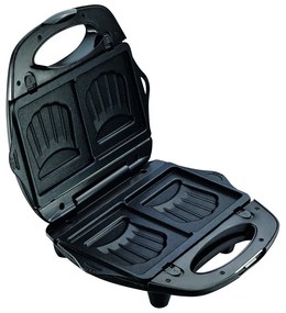 Fekete-ezüstszínű szendvicssütő Break Time - Tefal