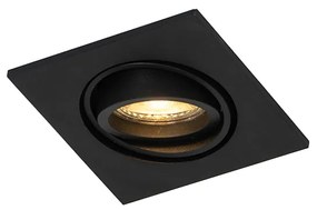 6 darabos modern, állítható, fekete süllyesztett spotlámpa készlet - Club