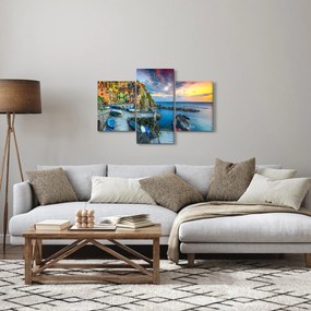 Kép - Mediterrán falu (90x60 cm)
