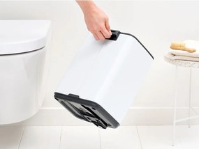 Fehér acél pedálos szemetes 7 l Bo – Brabantia