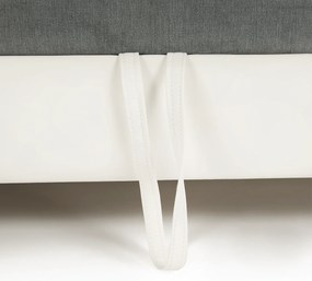 Kissarok, textilbőr fehér/szövet szürke, balos, SANTIAGO