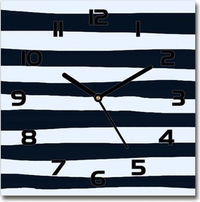 Modern lógó üveg óra csíkos háttér 30x30