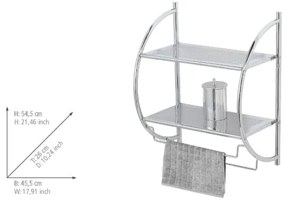 WENKO 15173100 - EXCLUSIVE polc 45,5x54,5 cm fényes króm