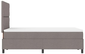 Box Spring Ágy Matraccal Taupe Kicsi Dbl Szövet
