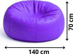 EMI Lila színű műbőr babzsákfotel