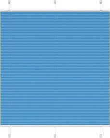 vidaXL pliszírozott redőny kék 115x100 cm szövetszélesség 114,4 cm