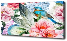 Vászonkép Virágok és madarak oc-83956039