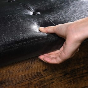 Pad TAYLOR cipőtartóval 70x30 cm, rusztikus barna/fekete