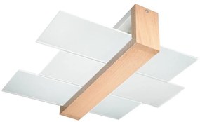 Sollux SL.0076 - Mennyezeti lámpa FENIKS 2 2xE27/60W/230V natúr fa