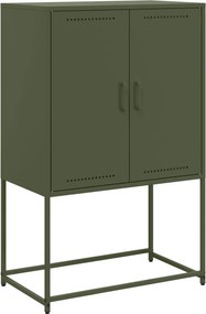 vidaXL olívazöld acél magasszekrény 68,5 x 38,5 x 107 cm