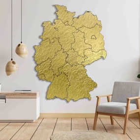 Németország fa fali térképe - 16 darab | DOUU