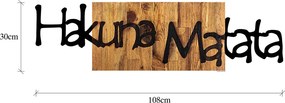 Hakuna Matata 4 fa-fém faldekoráció