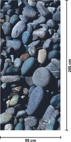 Fotótapéta ajtóra - Kavicsos strand (95x205cm)