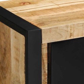 TV szekrény 80x30x35 cm tömör durva fa Mango