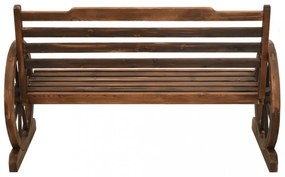 tömör fenyőfa kerti pad 112 cm