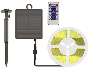 LED Dimmelhető napelemes szalag LED/1,2W/3,7V 4000K IP67 5m