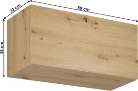 Felső szekrény, artisan tölgy, LANGEN G80K