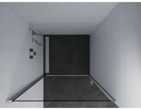 Mexen Pretoria, nyitható zuhanyajtó 80 x 190 cm, 6 mm átlátszó üveg, króm profil, 852-080-000-01-00-D