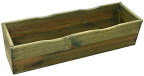ROJAPLAST fenyőfából készült virágláda 64 cm - zöld (Méret: 64)