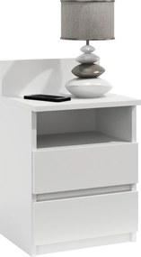 Éjjeliszekrény N3 Fésülködőasztal Komód Éjjeli Asztal Fehér