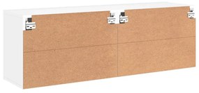 2 db fehér falra szerelhető TV-szekrény 60 x 30 x 41 cm