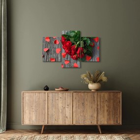 Kép - csokor rózsa (90x60 cm)
