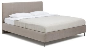 Kárpitozott franciaágy taupe színű matraccal/ráccsal 180x200 cm Noira Slim - Bonami Selection