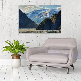 Tájkép hegyekkel (90x60 cm)