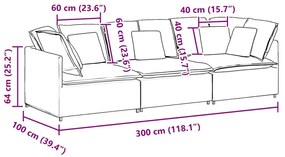 sötétszürke szövet moduláris kanapé párnákkal