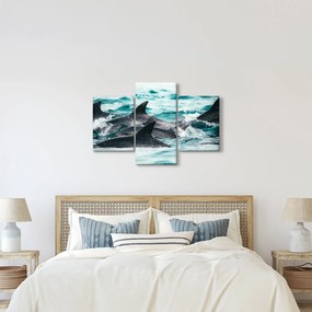Kép - Delfinek az óceánban (90x60 cm)